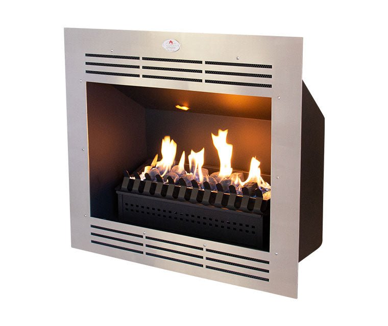 Home Fires Built-in Vent Free 1090 Stainless Steel Fireplace complete - Lifespace