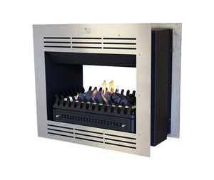 Home Fires Double Sided Built-in Vent Free Stainless Steel Fireplace 940 - Lifespace