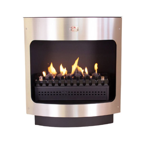 Home Fires Maluti Gas Box Vent Freestanding 760 Stainless Steel Face - Lifespace