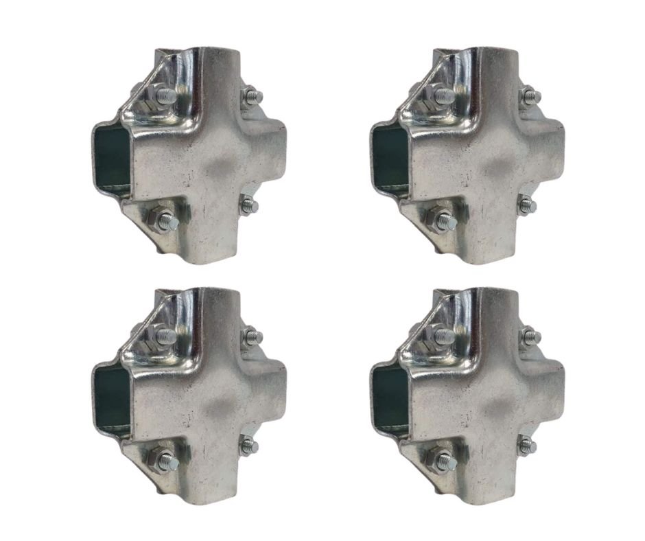 Insta-Connect No Weld DIY Connectors - Cross Joint - 4 pack - Lifespace