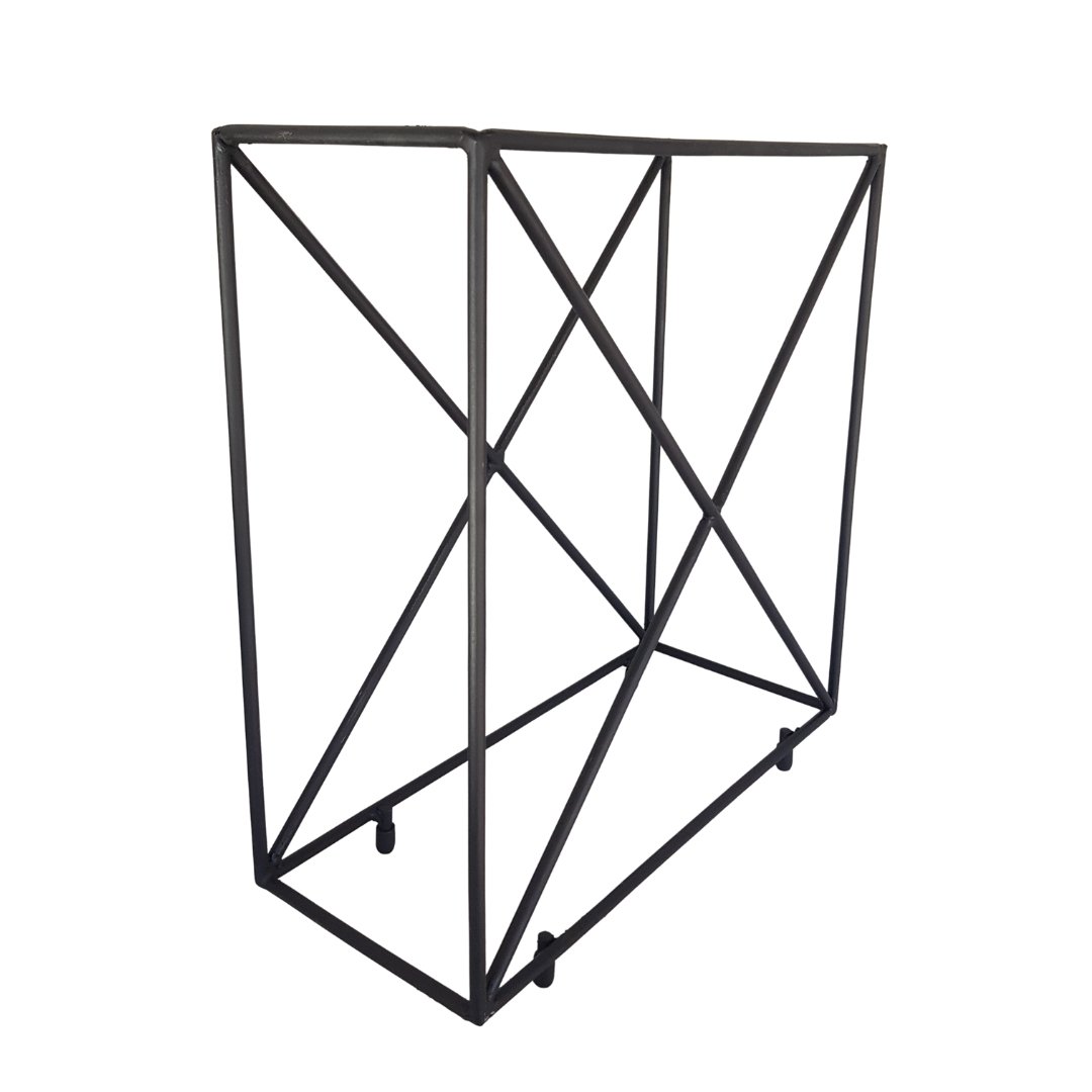 Lifespace 12 Bottle Matt Black Counter Top Wine Rack Bottle Holder - Lifespace