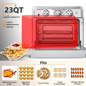 Lifespace 22lt Multi-Function Air Fryer Steam Oven - 1700w - Excellent Quality - Lifespace