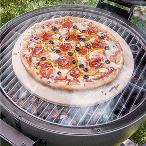 Lifespace 33cm Pizza Grilling Stone with Stainless Steel Cutter - Lifespace