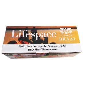Lifespace 4 Probe Wireless Thermometer - Orange - Lifespace