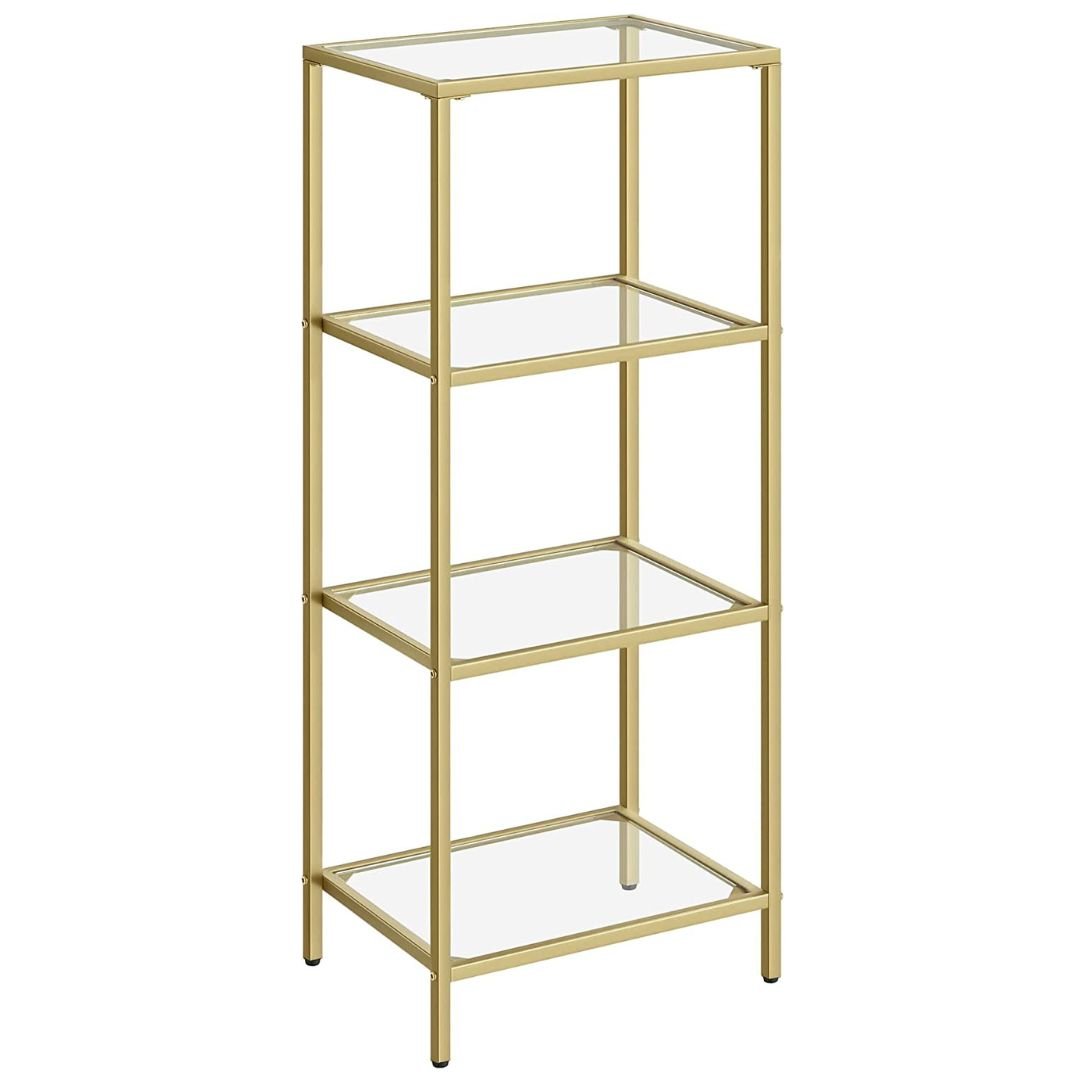 Life Code Foldable Storage Rack Lifespace 4-tier Storage Shelf Rack with Gold Frame - Lifespace