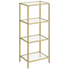 Load image into Gallery viewer, Lifespace 4-tier Storage Shelf Rack with Gold Frame - Lifespace