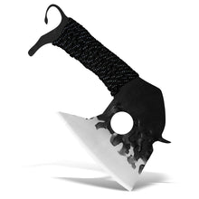 Load image into Gallery viewer, Lifespace 5&quot; Bull Fighter Axe Cleaver with Black Rope Lanyard Handle - Lifespace