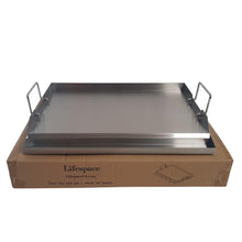 Load image into Gallery viewer, Lifespace 56cm Stainless Steel BBQ Flat Top Griddle - Lifespace