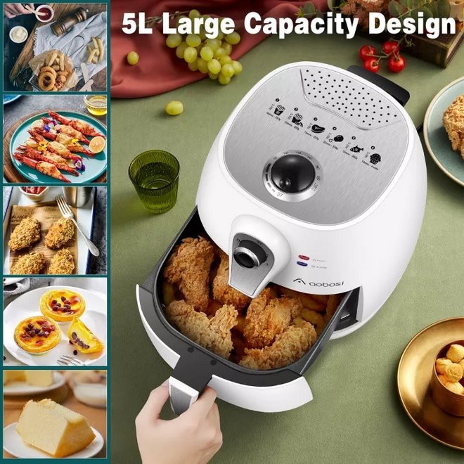 Aobosi 5Lt Air Fryer - Excellent Affordable Quality - Lifespace