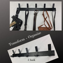 Load image into Gallery viewer, Lifespace 600mm Rustic Industrial Bespoke Utility Hook - 5 hooks - Lifespace