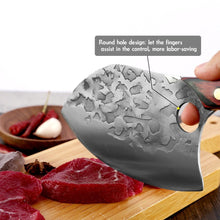 Load image into Gallery viewer, Lifespace 7&quot; Peach Hammered Braai Cleaver with Hole - Lifespace