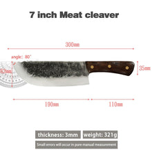 Load image into Gallery viewer, Lifespace 7,5&quot; Hammer Forged Chef Cleaver with Sheath - Lifespace