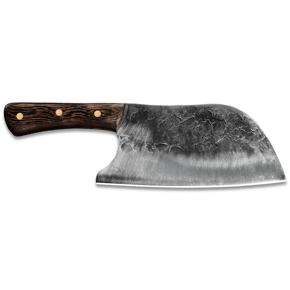 Lifespace 8" Hammered Cleaver with Curved Blade - Lifespace