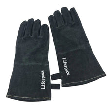 Load image into Gallery viewer, Lifespace Black Leather Braai Gloves - lined for extra comfort. EXCELLENT QUALITY! - Lifespace