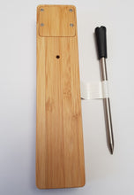 Load image into Gallery viewer, Lifespace Bluetooth Thermometer on Wood Charging Base - Single Probe - Lifespace