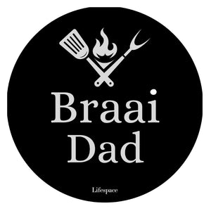 Lifespace "Braai Dad" Drinks Coasters - Set of 6 - Lifespace