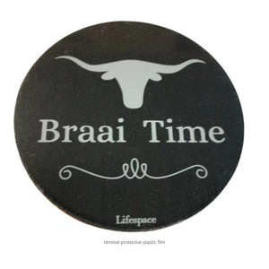 Lifespace "Braai Time" Drinks Coasters - Set of 6 - Lifespace
