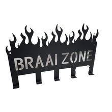 Load image into Gallery viewer, Lifespace &quot;Braai Zone&quot; Braai 5 Hook Utility Rack - Lifespace