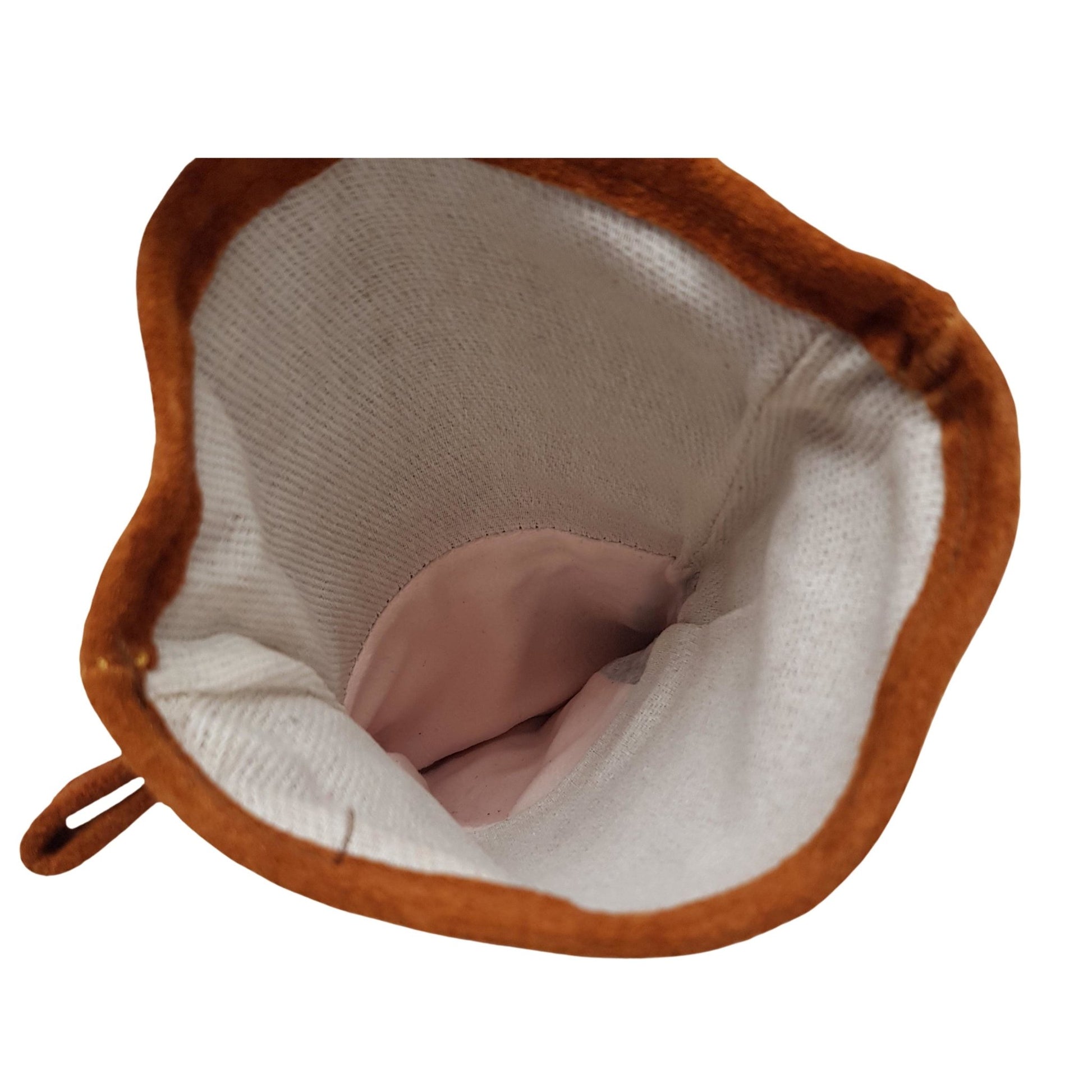 Lifespace Brown Leather Braai Gloves - lined for extra comfort - Lifespace