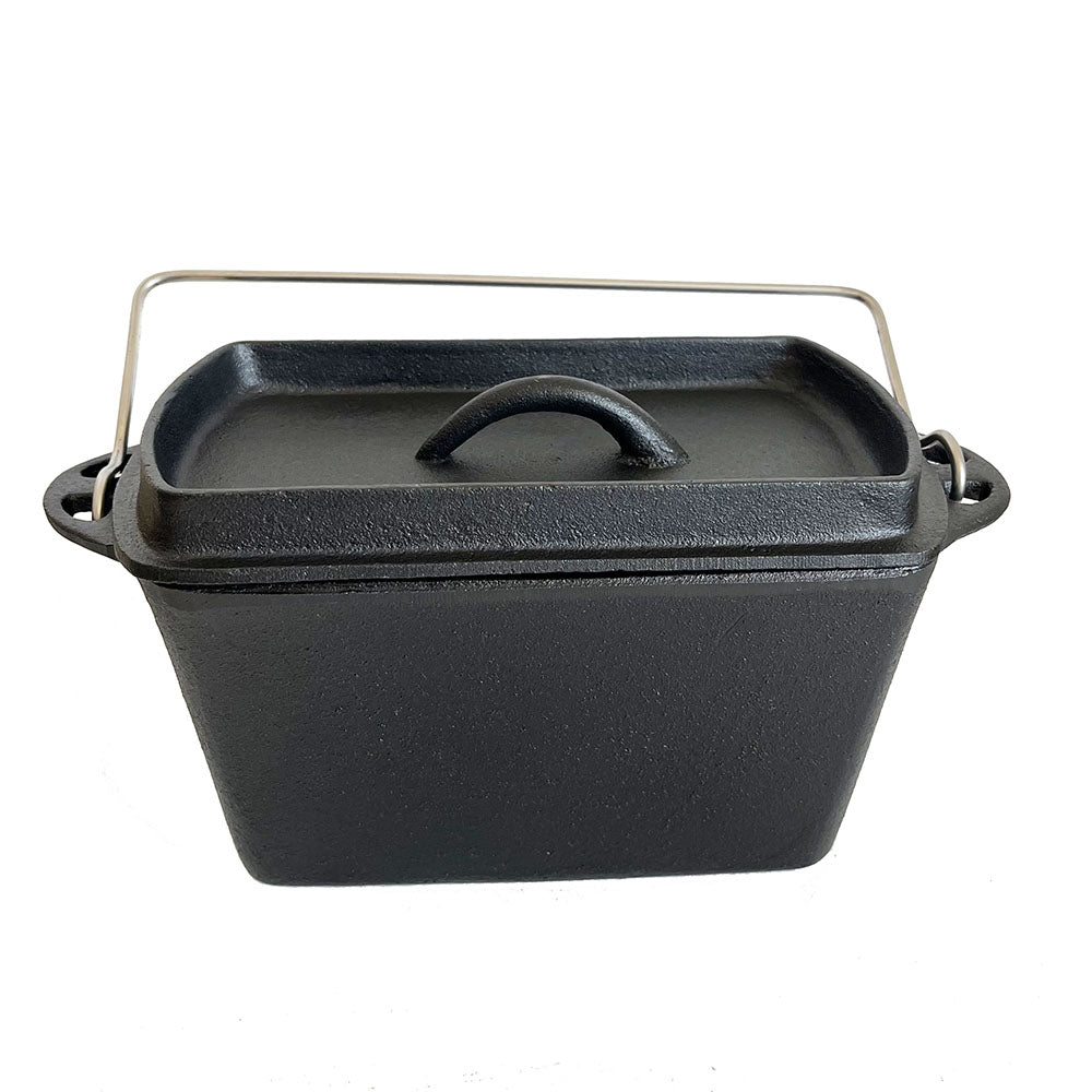 Lifespace Cast Iron Bread Pot with Handle & Free Bag - Lifespace