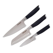 Load image into Gallery viewer, Lifespace Classic Japanese Chef Knife Set in a Gift Box - Petty, Santoku &amp; Chef - Lifespace