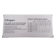 Load image into Gallery viewer, Lifespace Dual Probe Touch Screen Thermometer - New &amp; Improved! - Lifespace