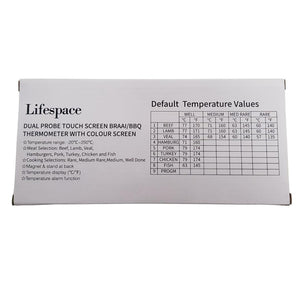 Lifespace Dual Probe Touch Screen Thermometer - New & Improved! - Lifespace
