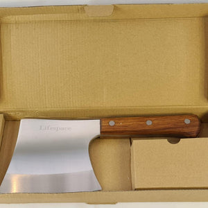 Lifespace Hammer forged stainless steel cleaver with rosewood handle! Excellent quality! - Lifespace