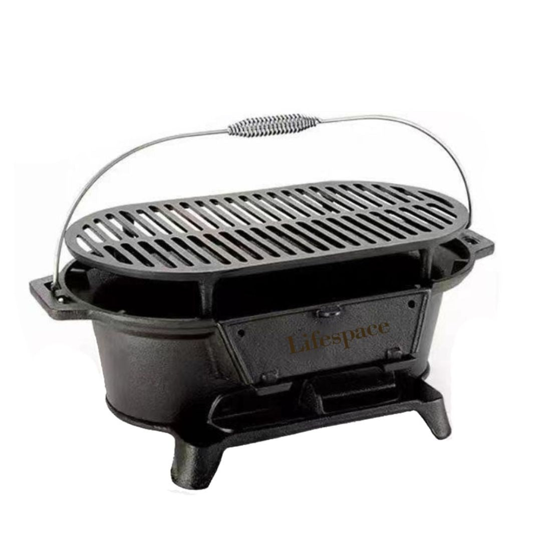 Lifespace 'Japanese Style BBQ' Cast Iron Hibachi Braai