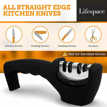 Load image into Gallery viewer, Lifespace Knife Sharpener with Cut Resistant Safety Glove - Lifespace
