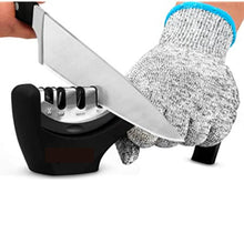 Load image into Gallery viewer, Lifespace Knife Sharpener with Cut Resistant Safety Glove - Lifespace