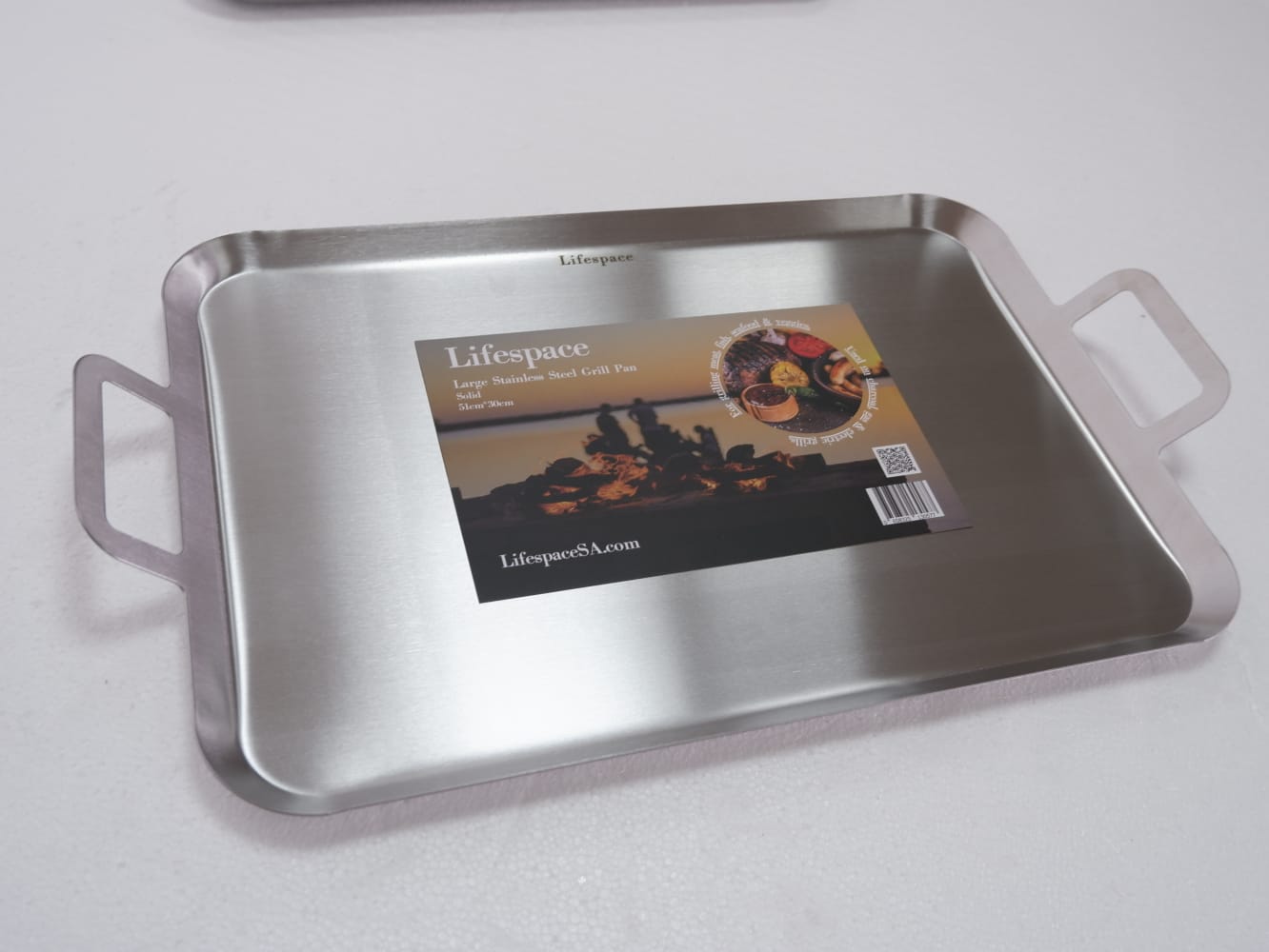 Lifespace Larger Braai Breakfast Pan - Solid Base - Lifespace