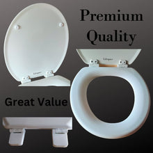 Load image into Gallery viewer, Lifespace Leading Design Premium Wood Toilet Seat - Econo White - Lifespace