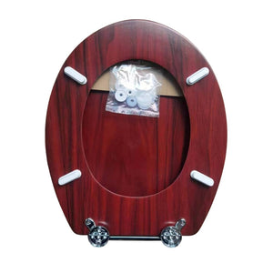 Lifespace Leading Design Premium Wood Toilet Seat - Mahogany - Lifespace