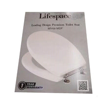 Load image into Gallery viewer, Lifespace Leading Design Premium Wood Toilet Seat - White - Lifespace