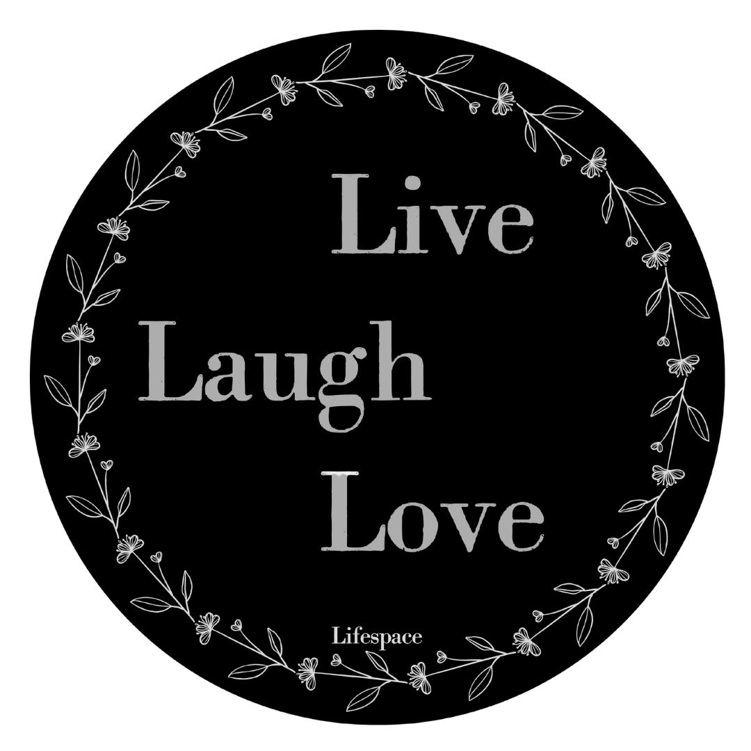 Lifespace "Live Laugh Love" Drinks Coasters - Set of 6 - Lifespace