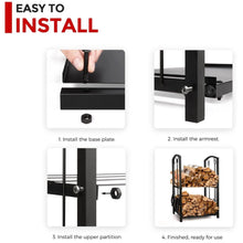 Load image into Gallery viewer, Lifespace Log Holder Set with 4 x Fireplace Tools - Lifespace
