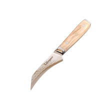 Load image into Gallery viewer, Lifespace Luxury Damascus 3.5&quot; Olive Wood Handle Paring Knife - Lifespace