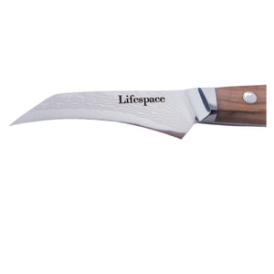 Lifespace Luxury Damascus 3.5" Olive Wood Handle Paring Knife - Lifespace