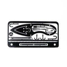 Load image into Gallery viewer, Lifespace Metal Survival Camping Fishing Tool Card Set x4 - Lifespace