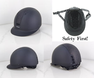 Lifespace Performance Certified Unisex Equestrian Safety Helmet - Matt Black - Lifespace