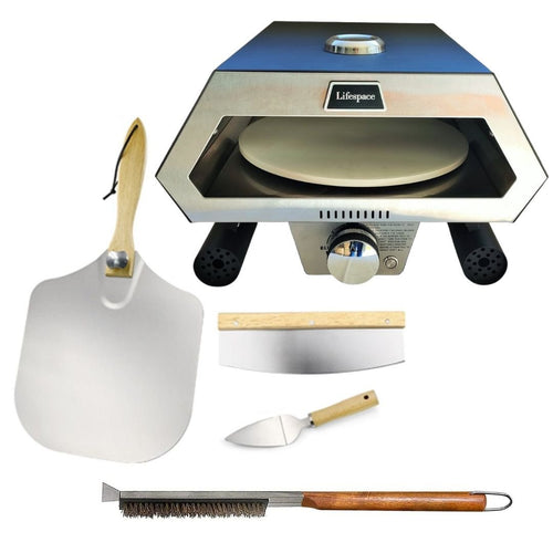 Lifespace Pizza Oven with 6pc Pizza Accessory Bundle Deal - Lifespace