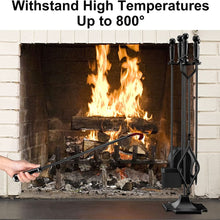 Load image into Gallery viewer, Lifespace Premium 5pce Fireside Fireplace Tool Set - Lifespace