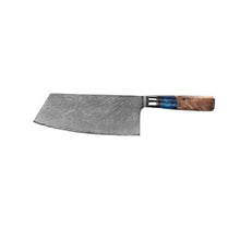 Load image into Gallery viewer, Lifespace Premium 7,5&quot; Cleaver Knife w/ Resin Handle &amp; Full Tang Damascus Blade - Lifespace