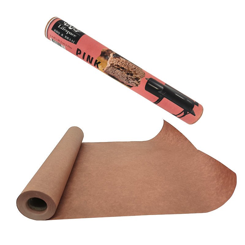 Lifespace Premium BBQ Pink Butcher Paper - Competition Quality - 25m roll - Lifespace