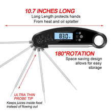 Load image into Gallery viewer, Lifespace Premium Instant-Read Digital Folding Probe Thermometer - Lifespace
