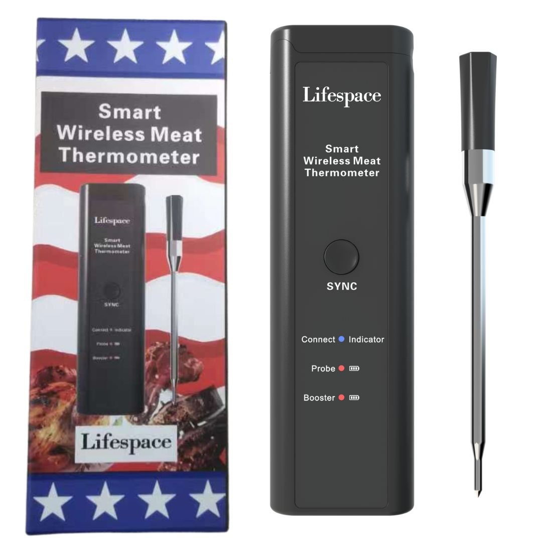 Lifespace Premium Smart Bluetooth Probe Thermometer - 2024 improved model - Lifespace