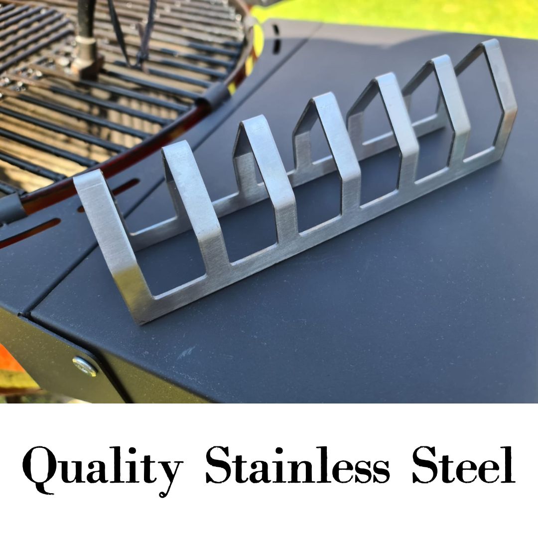 Lifespace Premium Stainless Steel Tjop / Chop Rack - 6 Slot - Lifespace