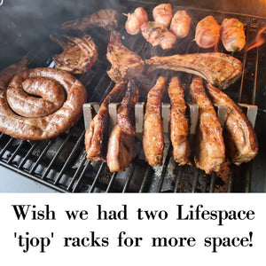 Lifespace Premium Stainless Steel Tjop / Chop Rack - 6 Slot (2 pack) - Lifespace