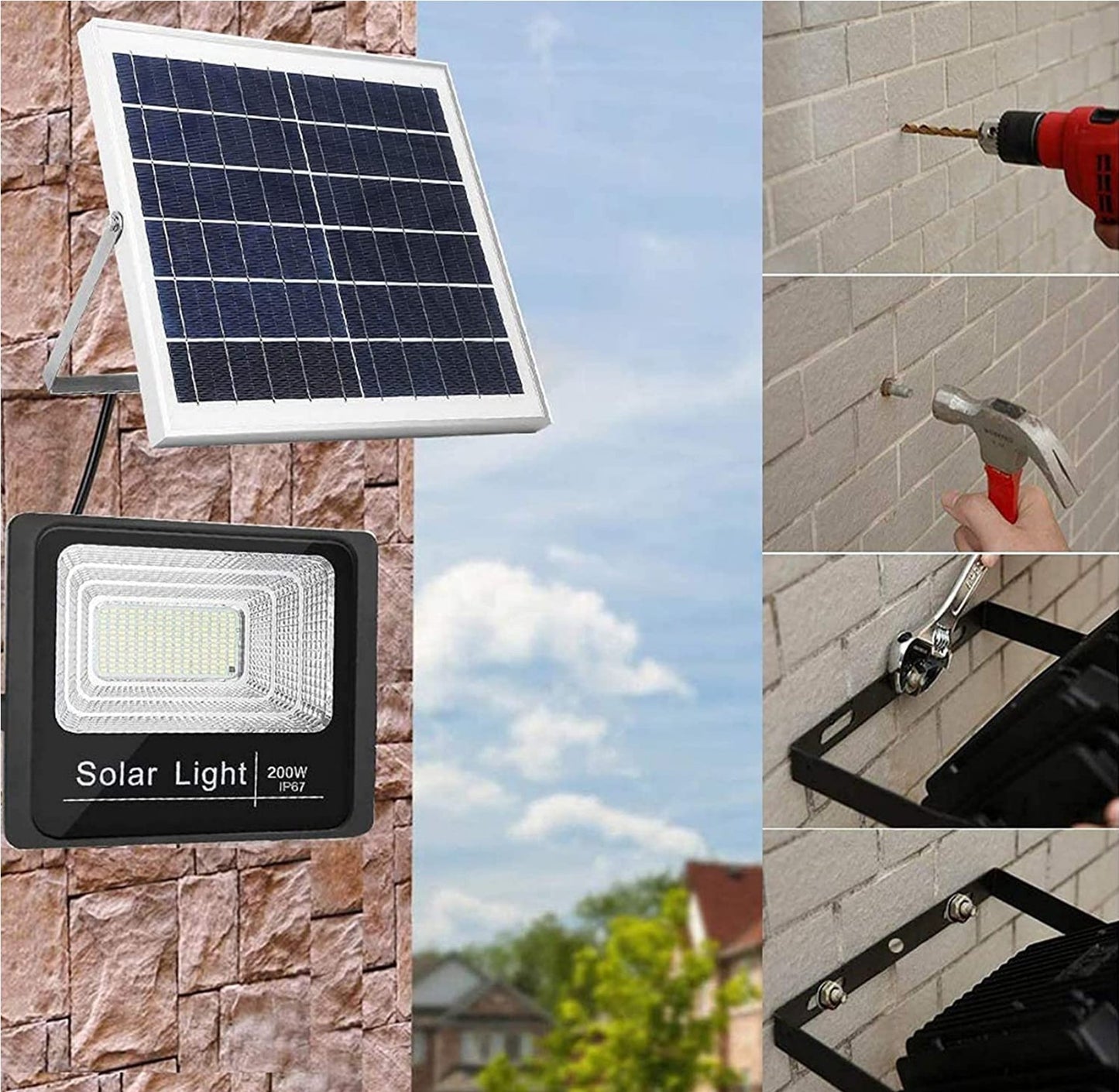 Lifespace Quality 45w Solar Street Lamp / Flood Light - Lifespace